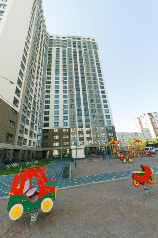 Видовая На 25 Этаже Kiev Esterno foto